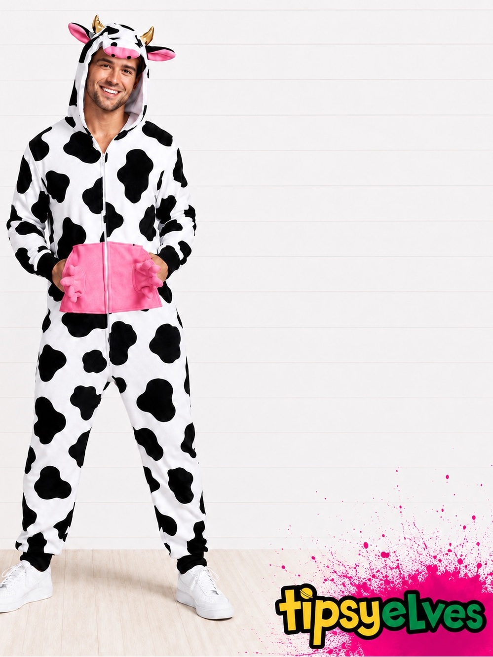 🐄 Tipsy Elves Cow Halloween Costume Onesie